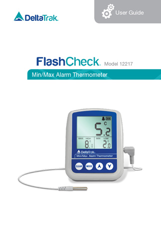 DeltaTrak 12238-01 FlashCheck Certified Min-Max Alarm Thermometer New