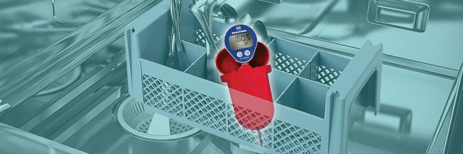 Deltatrak Waterproof Dishwasher Thermometer Kit