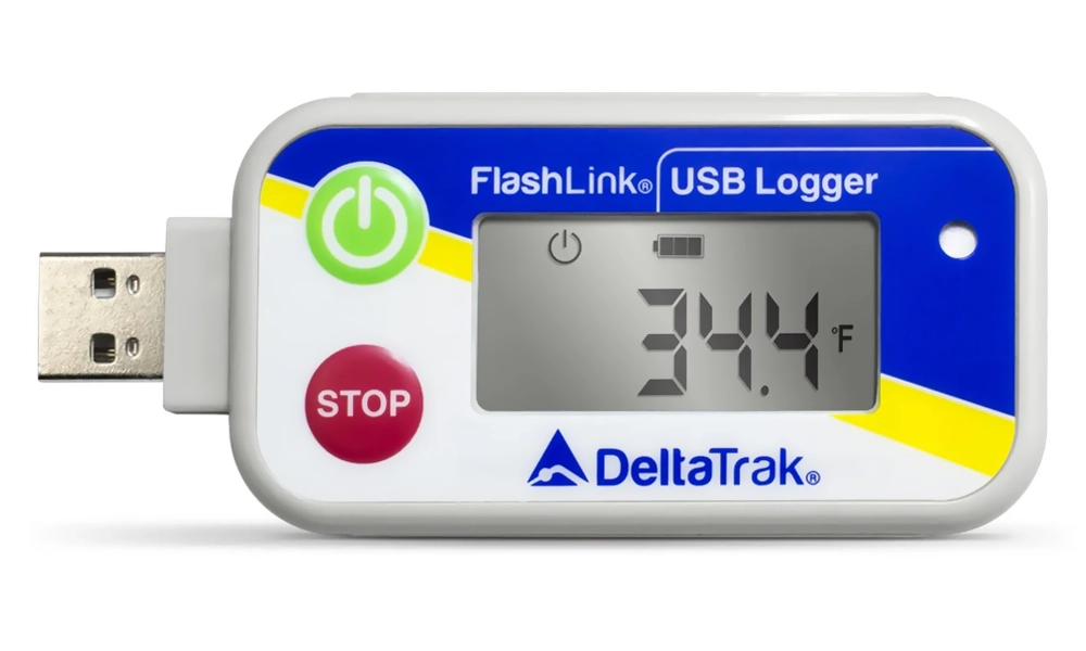 FlashLink® USB Reusable Data Logger, Internal Temperature & Humidity Sensor,